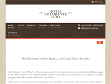 Tablet Screenshot of hotelristorantelido.com